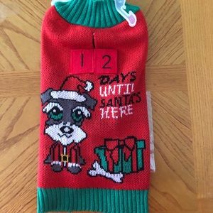 Christmas Countdown Doggie Sweater Sz S
